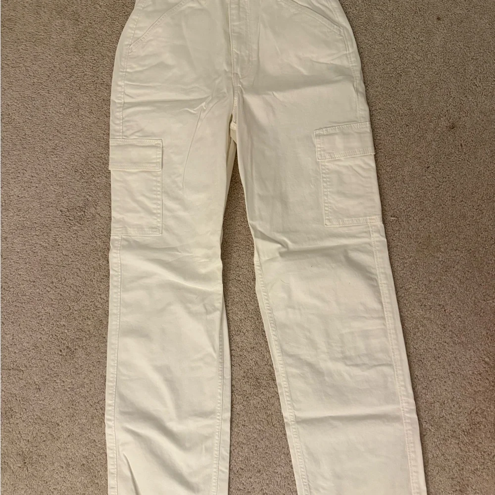 Hollister Cream High-Rise Dad Pants - Picture 3 of 4